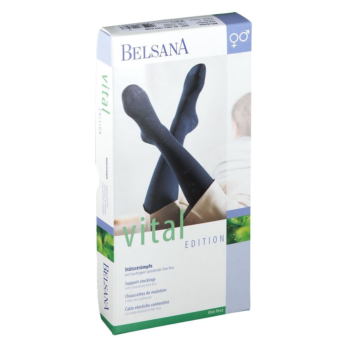 BELSANA Vital Edt. Stützkniestrumpf Gr. 45-47 Farbe marine