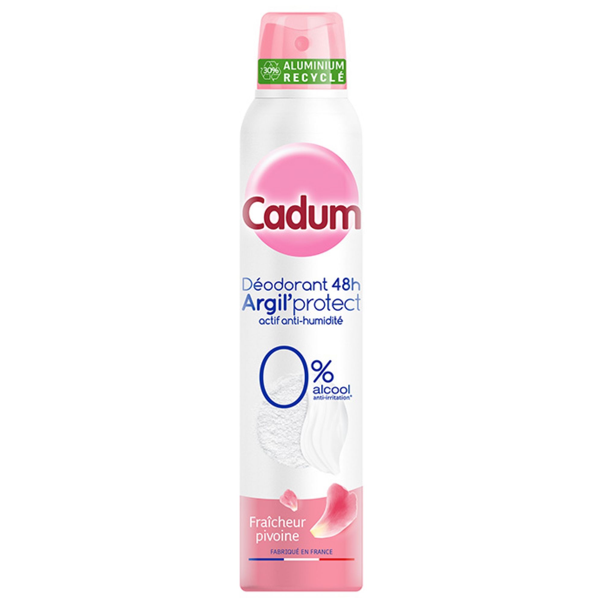 Cadum Argil'Protect 48H Deodorant Frische Pfingstrose Spray 21,5x4,5x4,5 cm