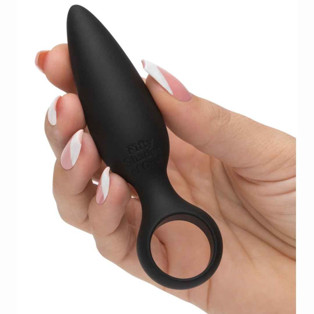 Set „Pleasure Overload Take it Slow“ | Analdusche, Analkette, Vibro-Analplug |  Fifty Shades of Grey