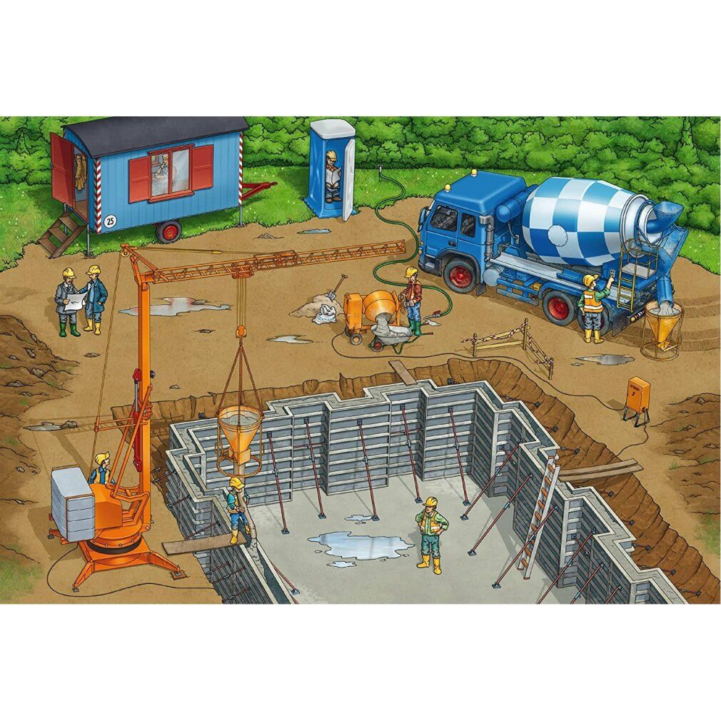 Schmidt Spiele Schmidt Spiele Kinderpuzzle Auf der Baustelle, 3x24 Teile