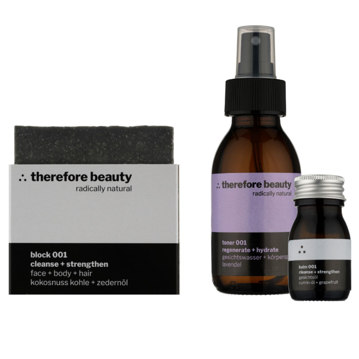 therefore beauty Hautruhe 001 Routine Set für unreine Haut 230 ml