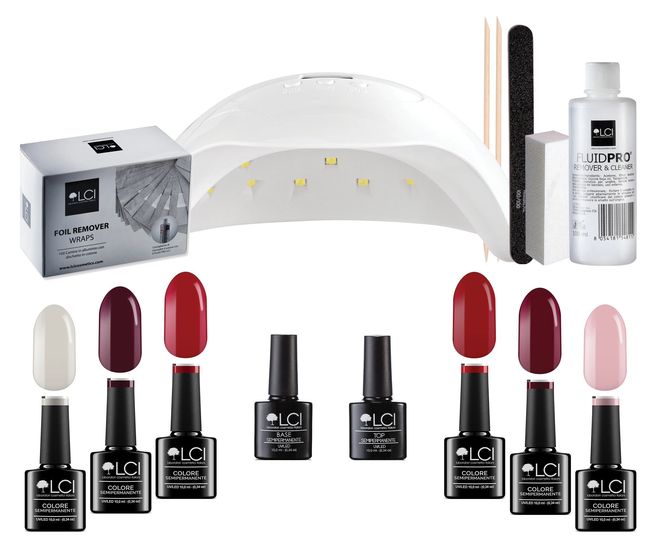 Kit Semipermanente LCI - 6 Colori - ICONIC lampada X5 plus 150w