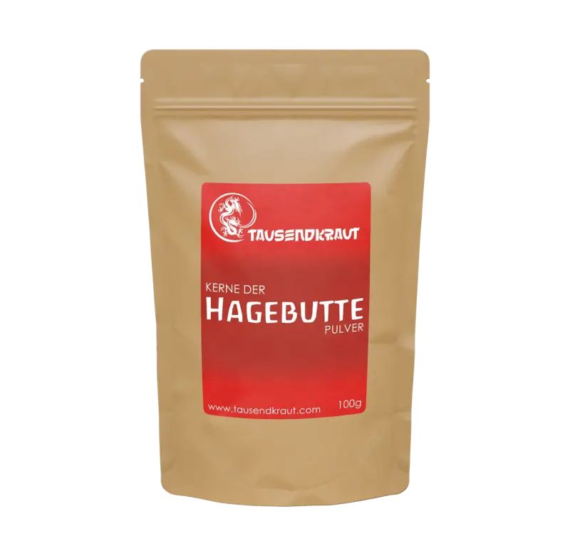 Tausendkraut Hagebutten Kerne Pulver