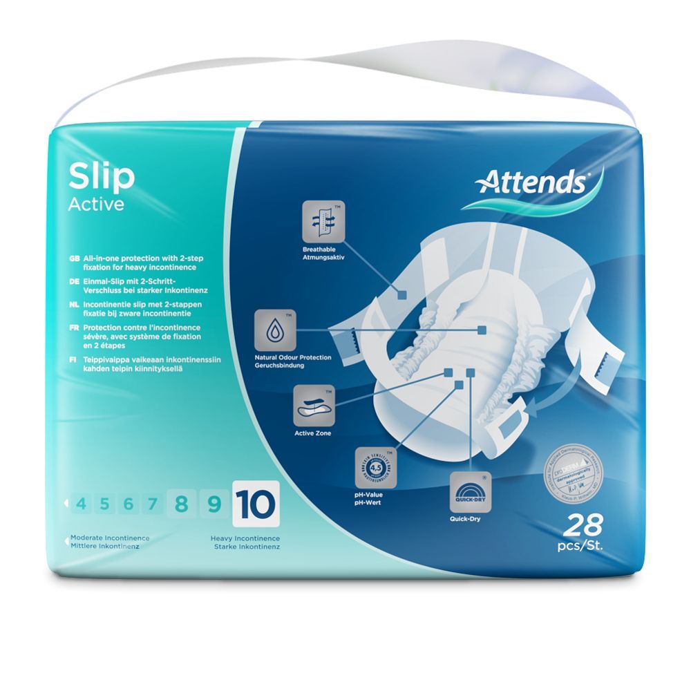 Attends Slip Active 10 Large (2x28 Stk.)