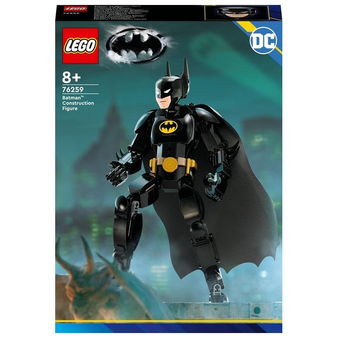 LEGO DC 76259 Personaggio di Batman, Supereroe Giocattolo con Mantello dal Film Batman del 1989, Id