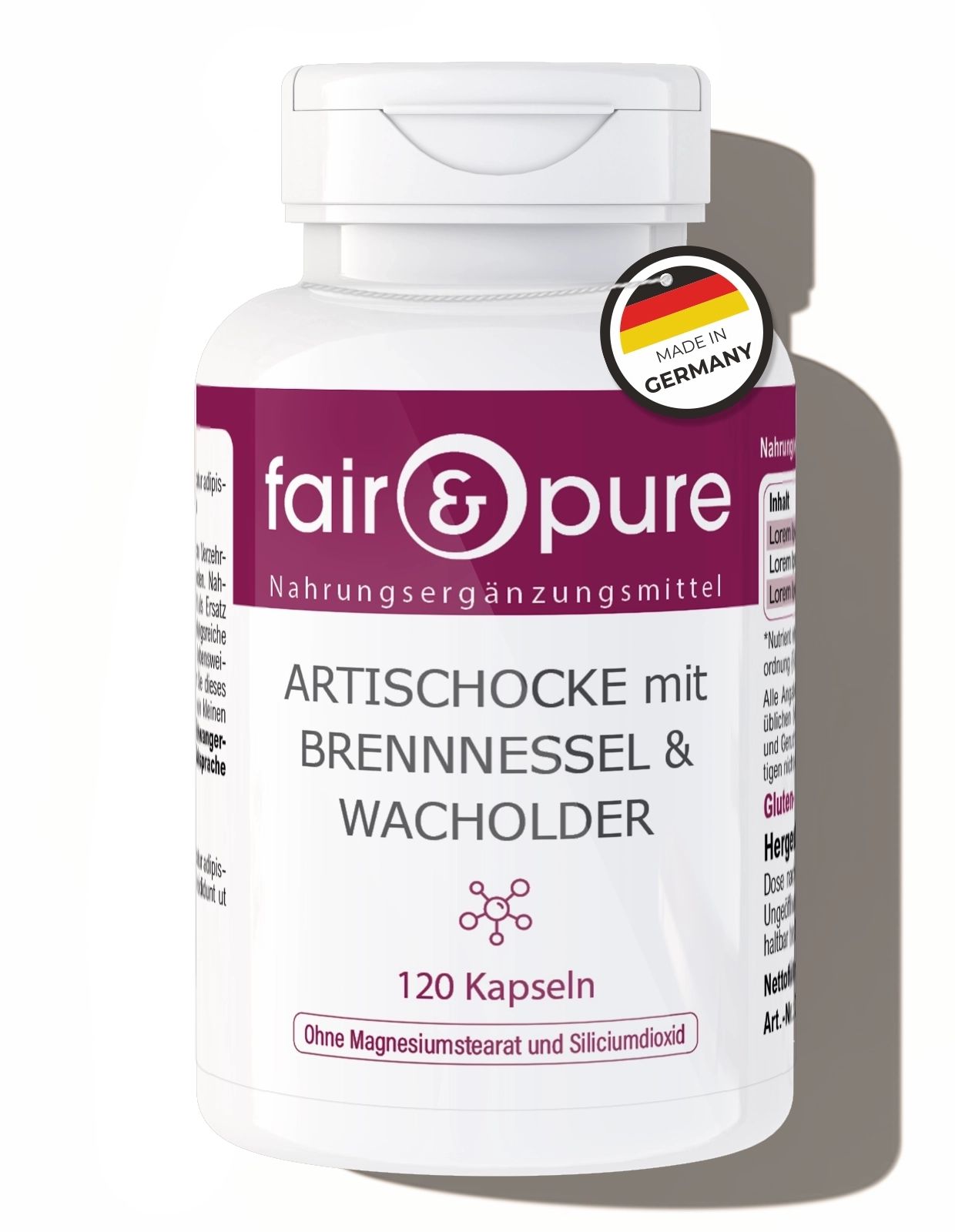 fair - pure | Artischocke mit Brennnessel & Wacholder 120 St
