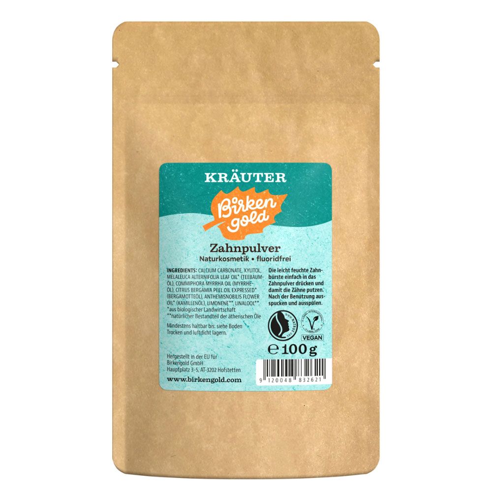 Birkengold Zahnpulver Kräuter 100 g