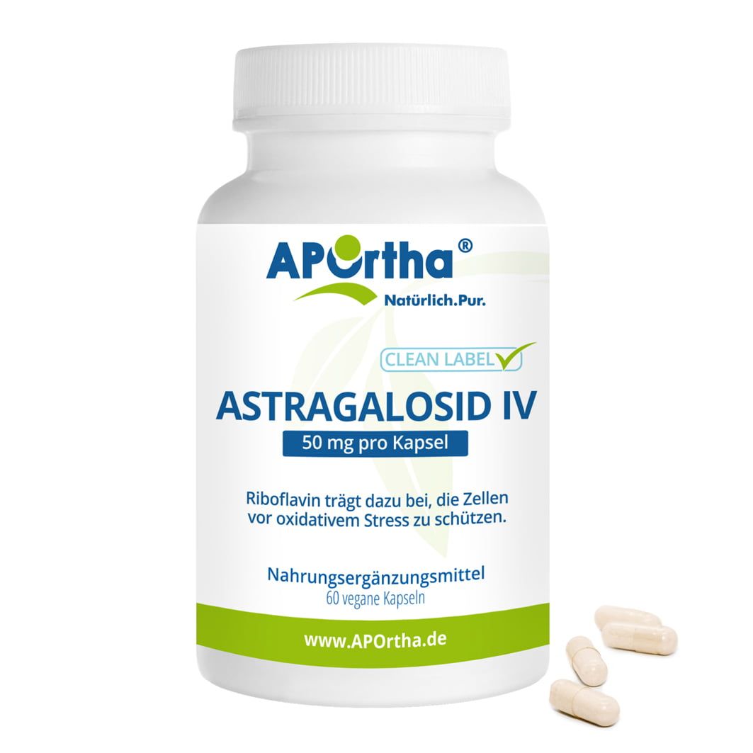 APOrtha® Astragalus-Extrakt Kapseln - Astragalosid IV - 50 mg
