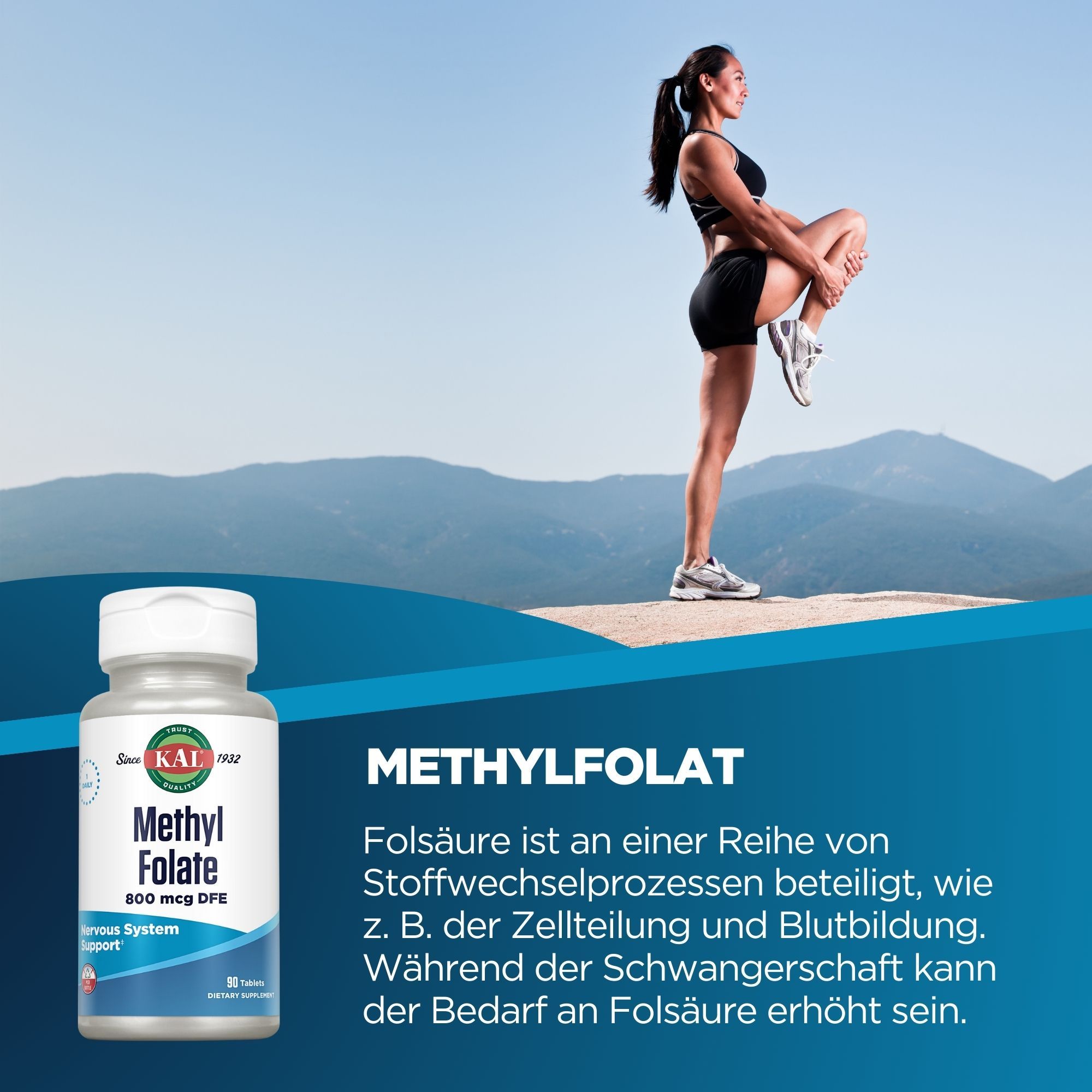 KAL Methyl Folat 800 mcg (Ultra Folate)