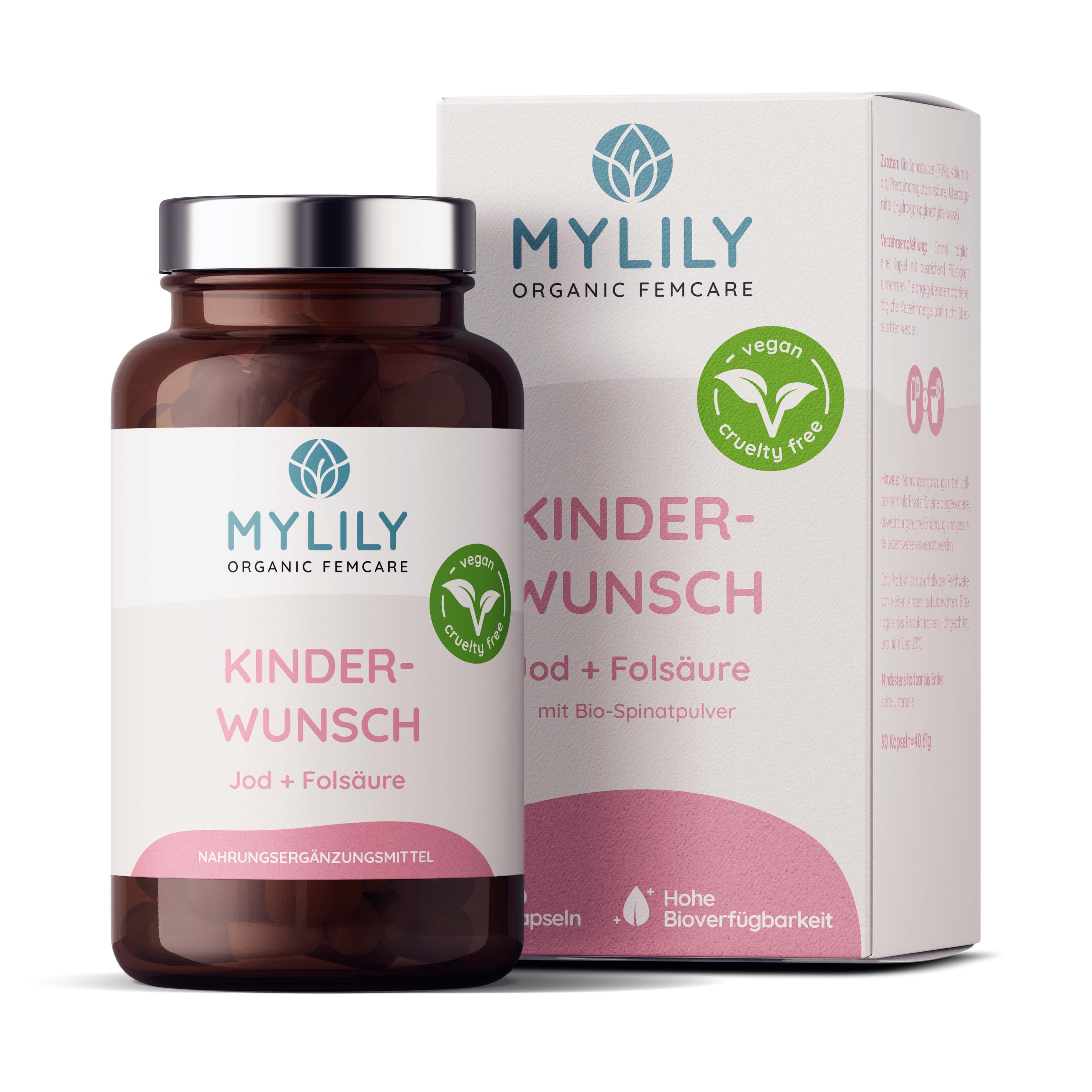 Mylily Kinderwunsch - Jod + Folsäure