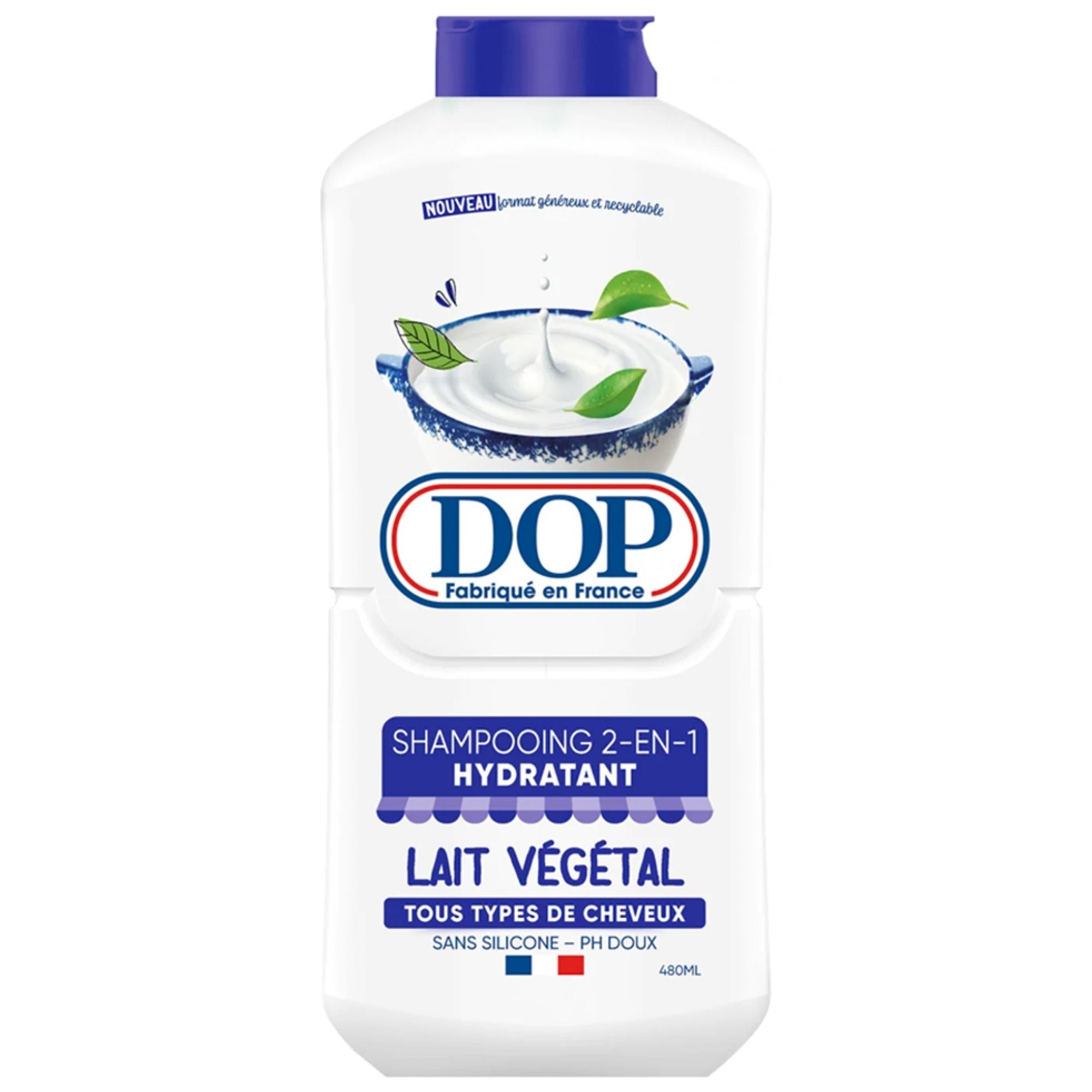 Dop 2in1 Feuchtigkeitsspendendes Shampoo Pflanzenmilch Alle Haartypen 4 8,5x5,4x20 cm