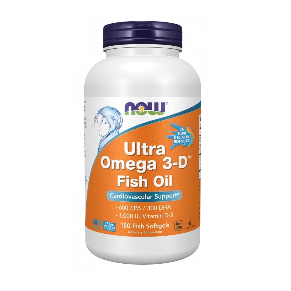 NOW Foods Ultra Omega 3-D mit Vitamin D3 180 St Weichkapseln