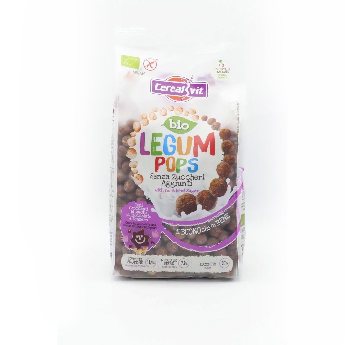 Bio Legum Pops con Ceci, Cioccolato e Zenzero Senza Glutine - Cerealvit