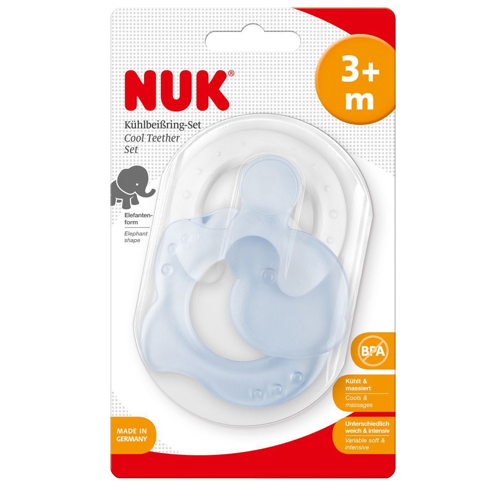 NUK® Kühl-Beißring-Set Elefant