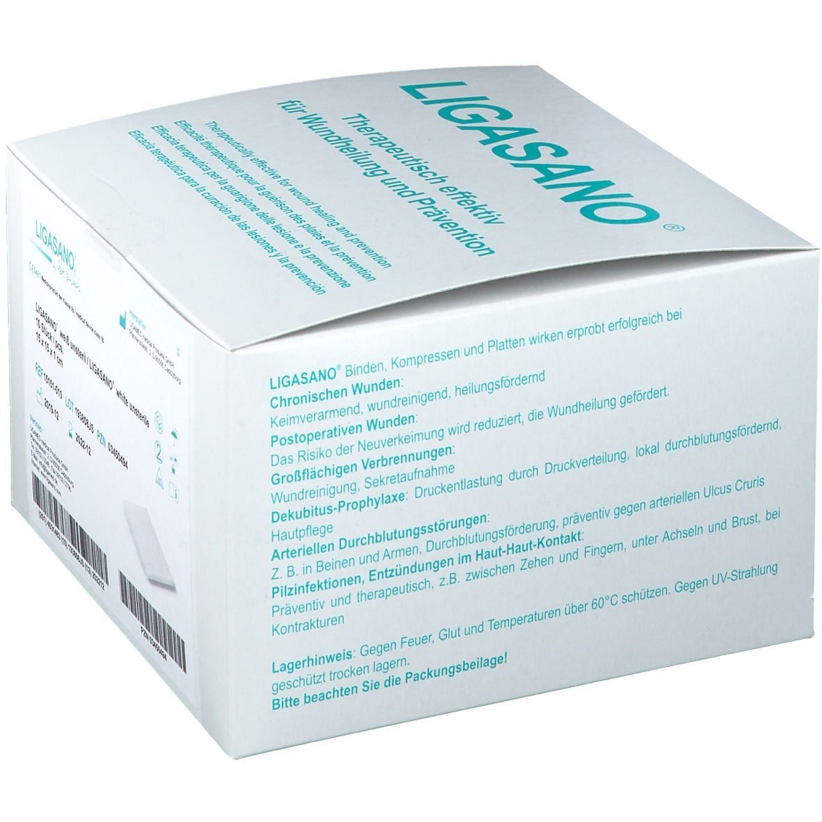 LIGASANO® Pads 15 x 15 x 1 cm unsteril