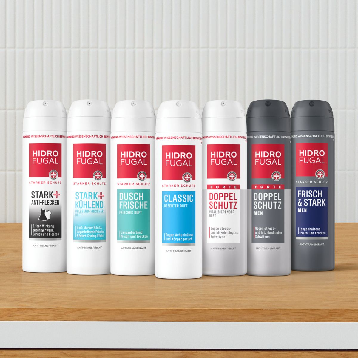 HIDROFUGAL Deo Spray DUSCH FRISCHE Starker Anti-Transpirant Schutz