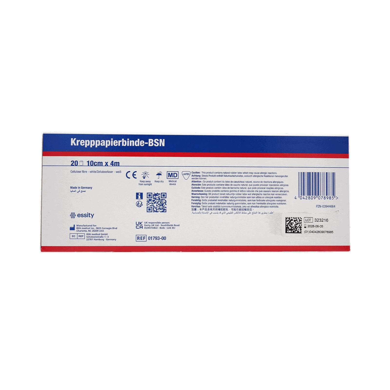 Kreppapierbinde bmp 4mx10cm 1793