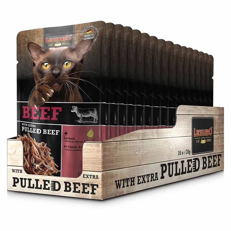 Leonardo Beef + extra pulled 16x70 g