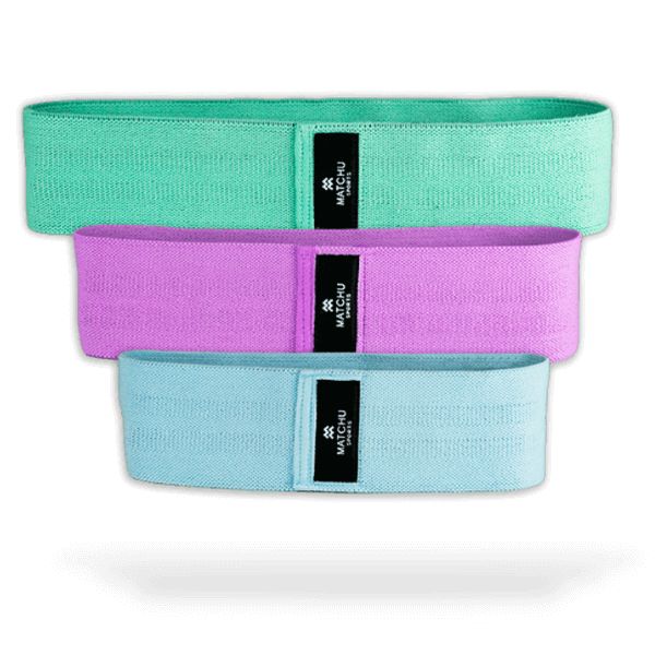 Matchu Sports - Hip Bands - 3er Set - Booty Bands - Widerstandsbänder - Fitnessbänder
