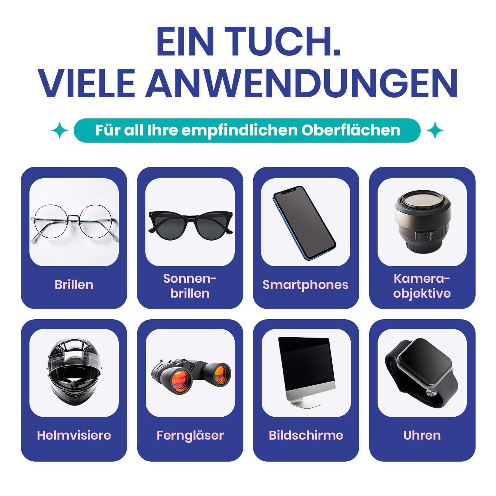 mfa® Antibeschlagtuch Brillen-Reinigungstücher