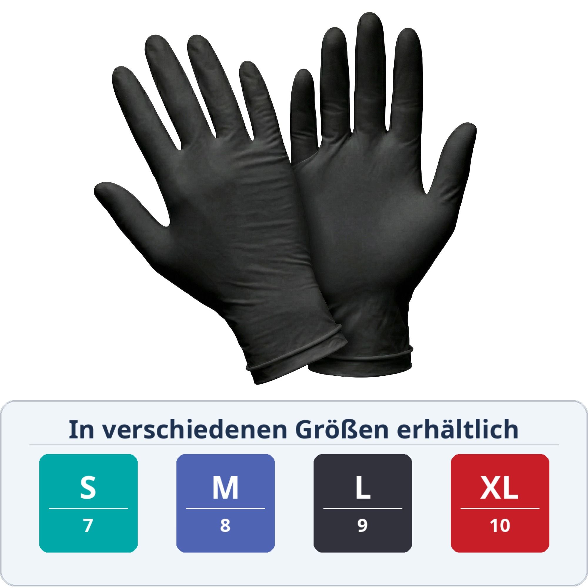 Hynex Nitrilhandschuhe schwarz 3,5g puderfrei Einweghandschuhe