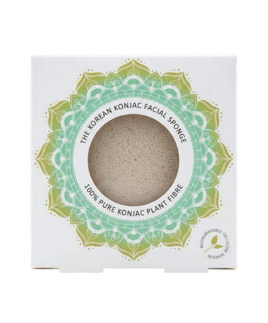 Mandala Konjac Facial Sponge Pure White