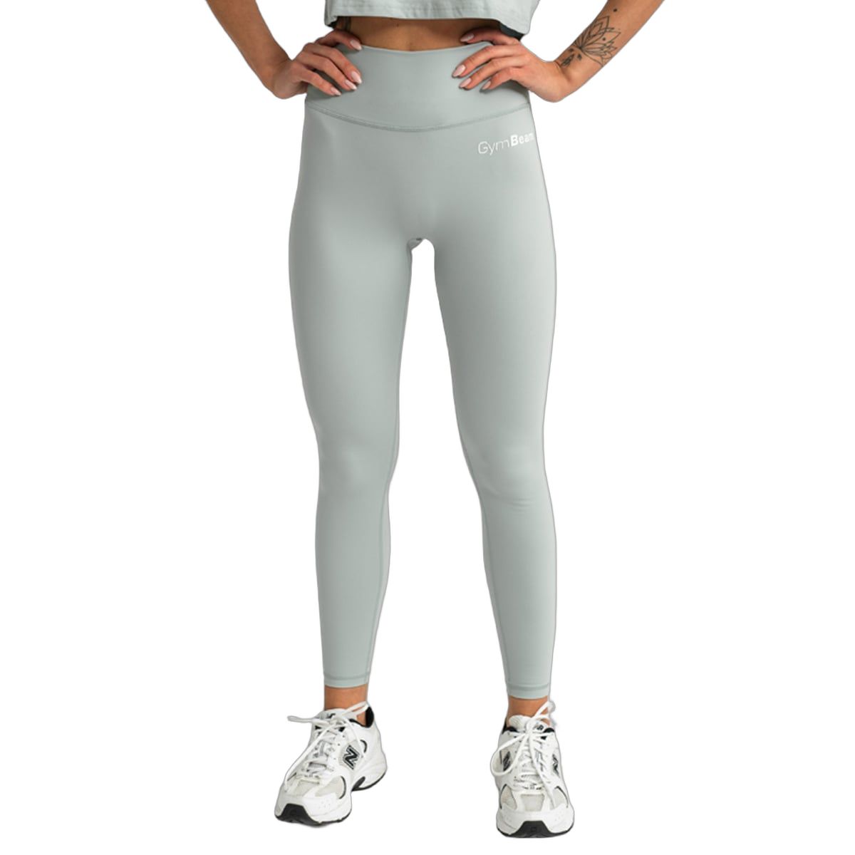 GymBeam Leggings Damen mit hoher Taille und Knöchellänge in Eucalypt 1 St