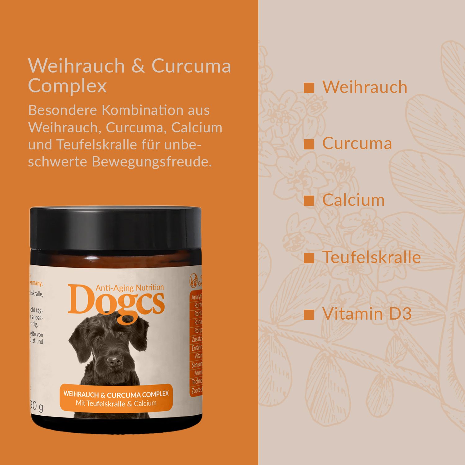 Dogcs Weihrauch und Curcuma Complex 90 g Pulver