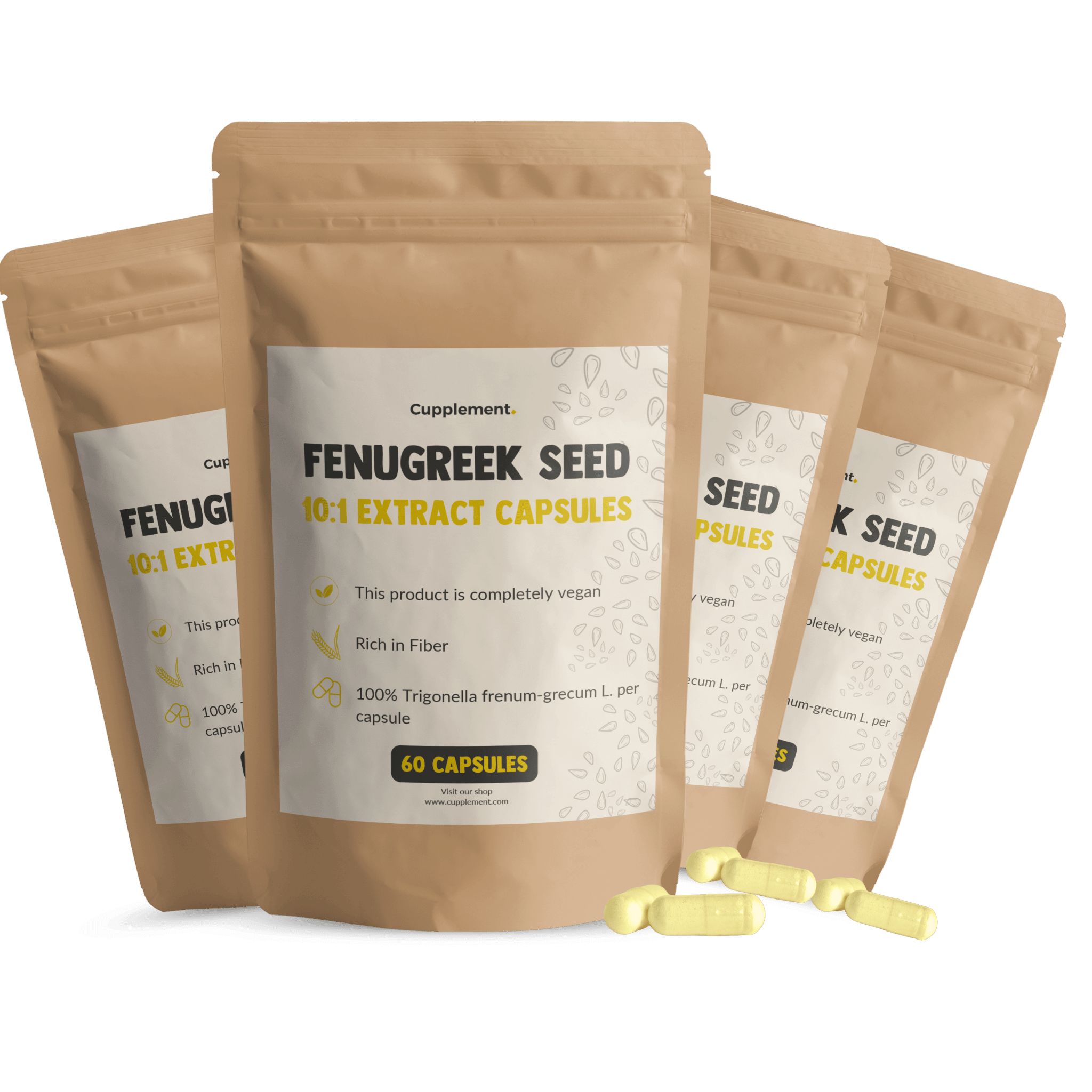 Cupplement® - Bockshornklee (Fenugreek) Kapseln 500 mg Multipack 240 St