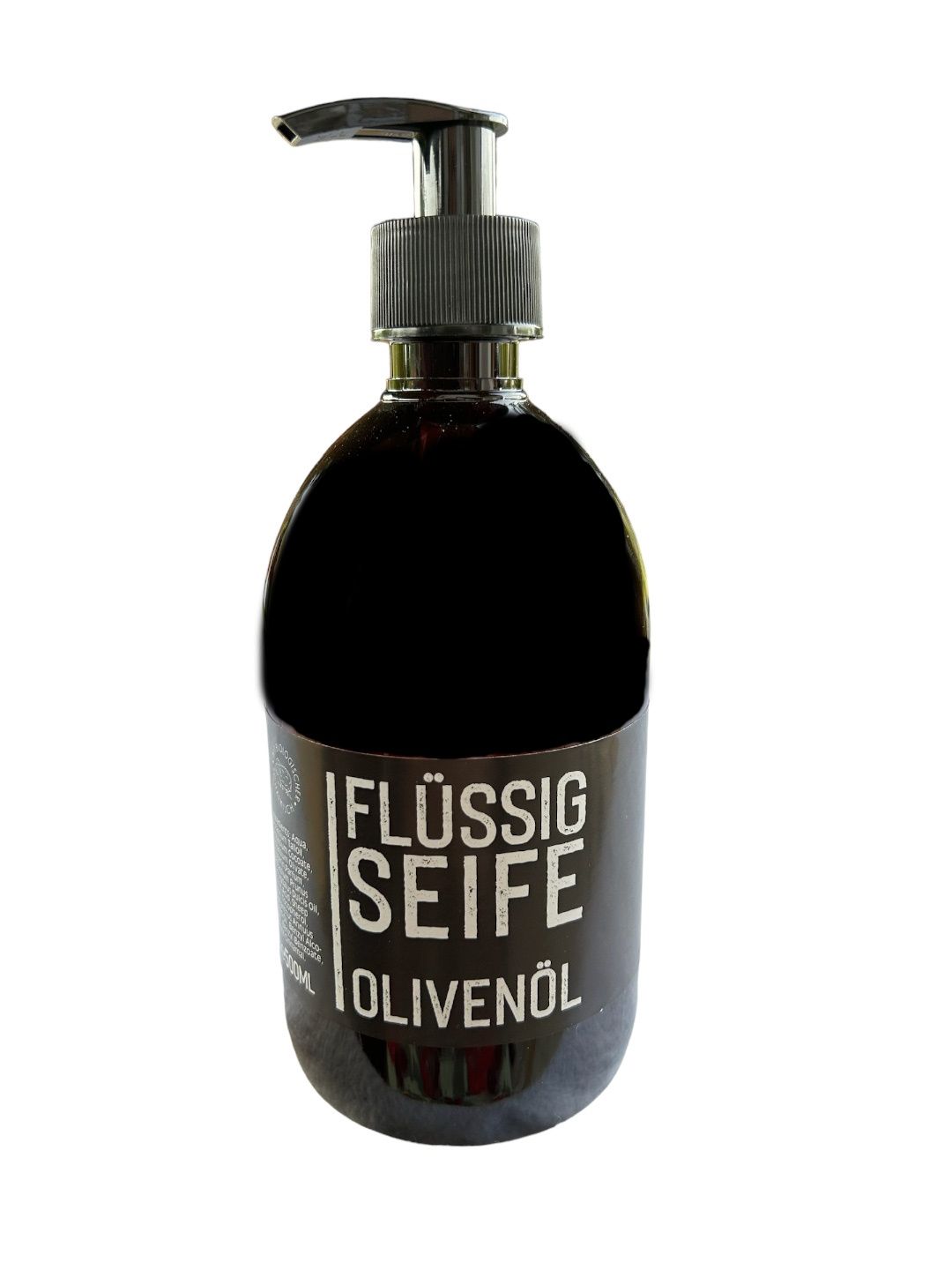 Echte flüssige Pflanzenölseife Olivenöl Black Edition 500 ml
