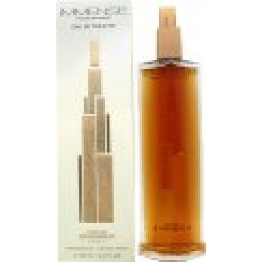 Scherrer Immense Eau De Toilette Spray. Rechteckige Flasche und Verpackung. Goldfarbene Schrift auf weißem Hintergrund. Sprühkopf.