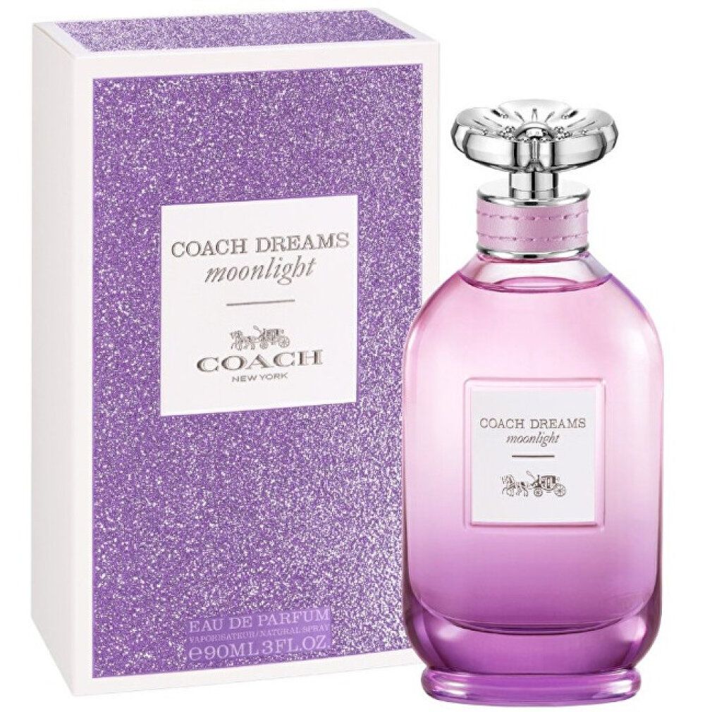 Coach Dreams Moonlight Eau de Parfum Spray 90ml und Karton.