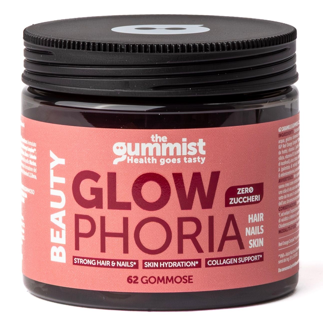 The Gummist Glowphoria integratore per Capelli Pelle & Unghie in gommose con biotina senza zucchero
