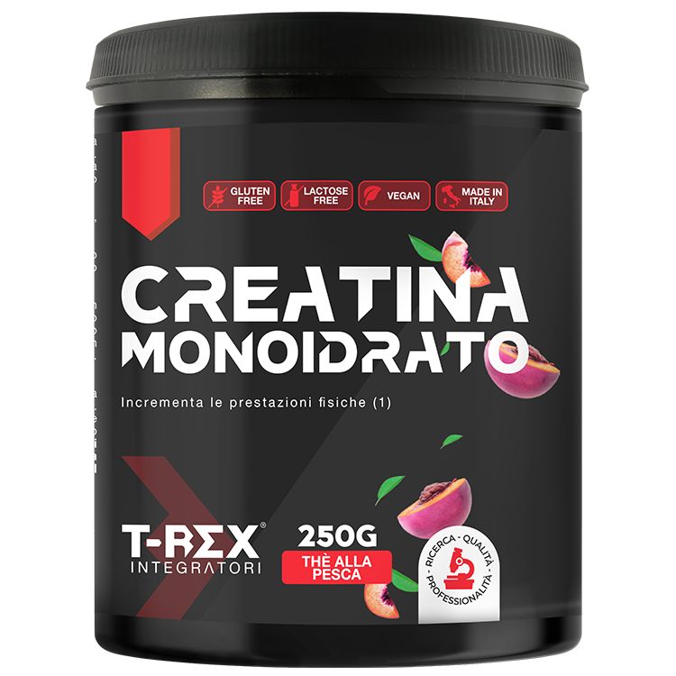 T-Rex Integratori Creatina Monoidrato polvere the alla pesca 250 g