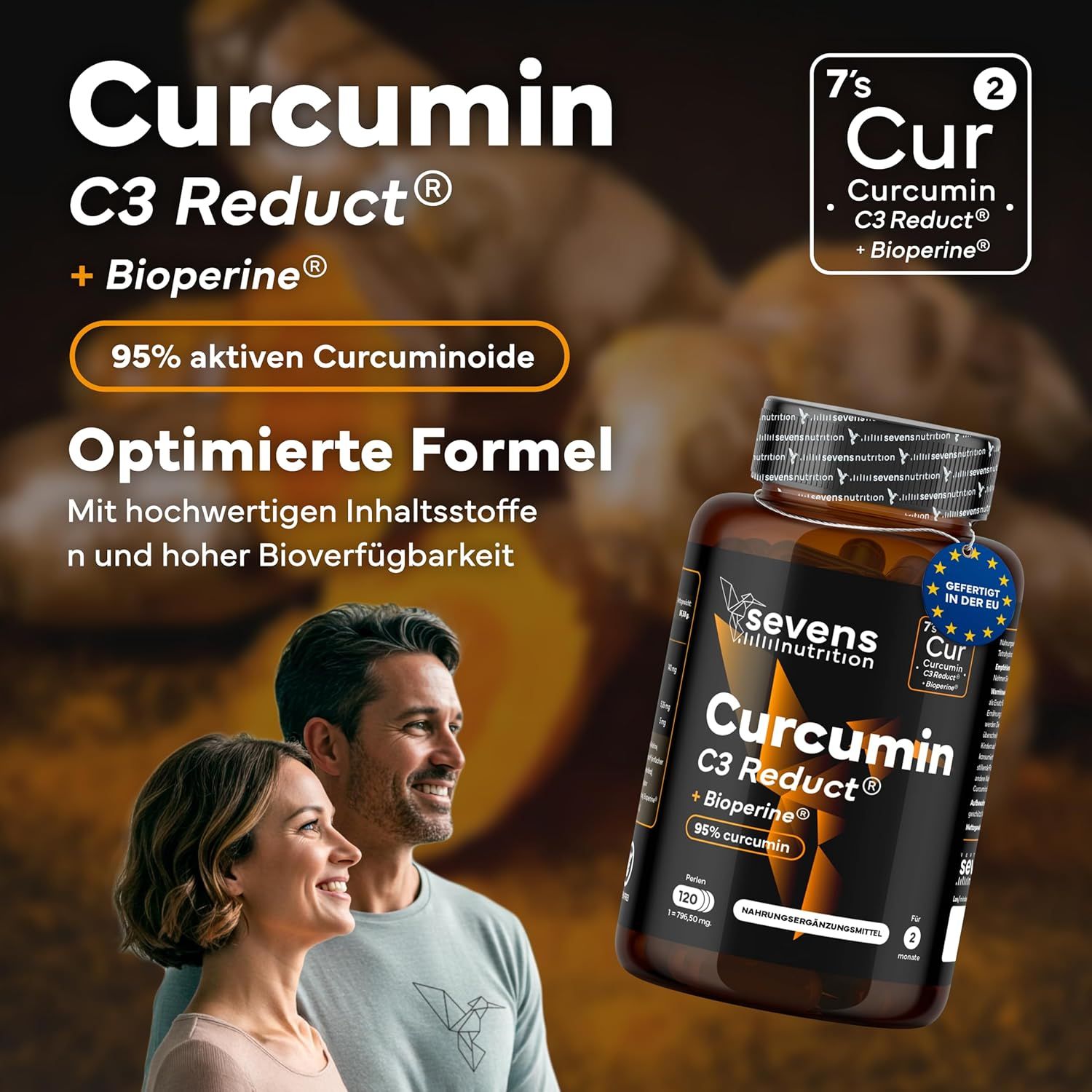 SEVENS NUTRITION Kurkuma Kapseln
