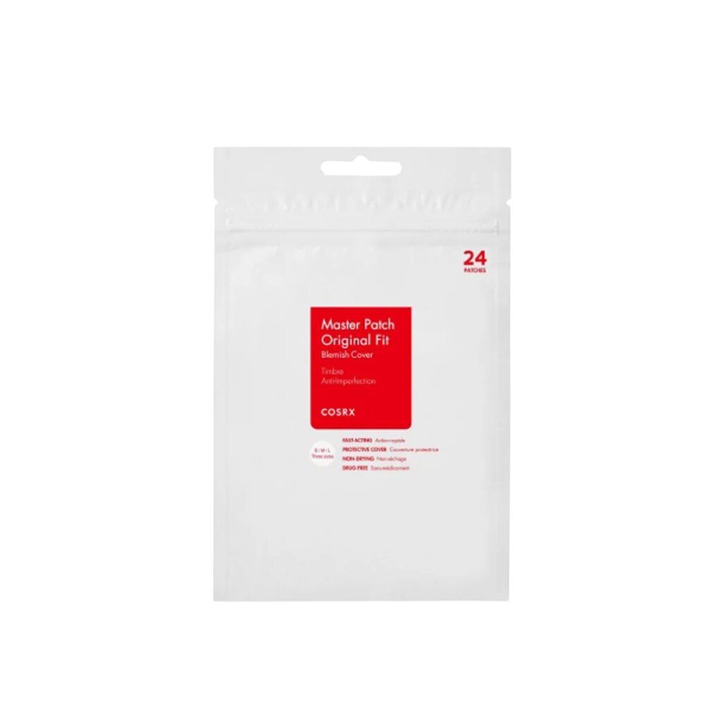 Verpackung mit 24 COSRX Master Patch Original Fit Akne-Patches.