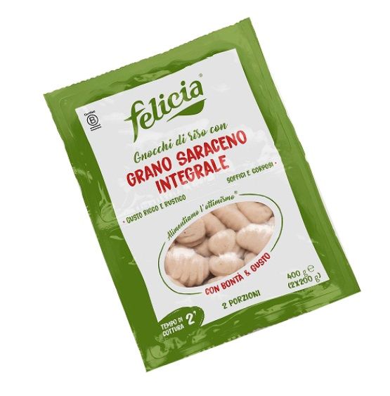 Gnocchi di Riso con Grano Saraceno Integrale Senza Glutine - Pasta Felicia