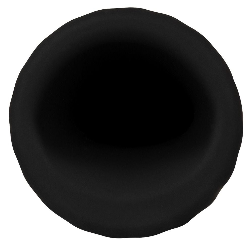 Schwarze, runde Öffnung. Innen dunkel.