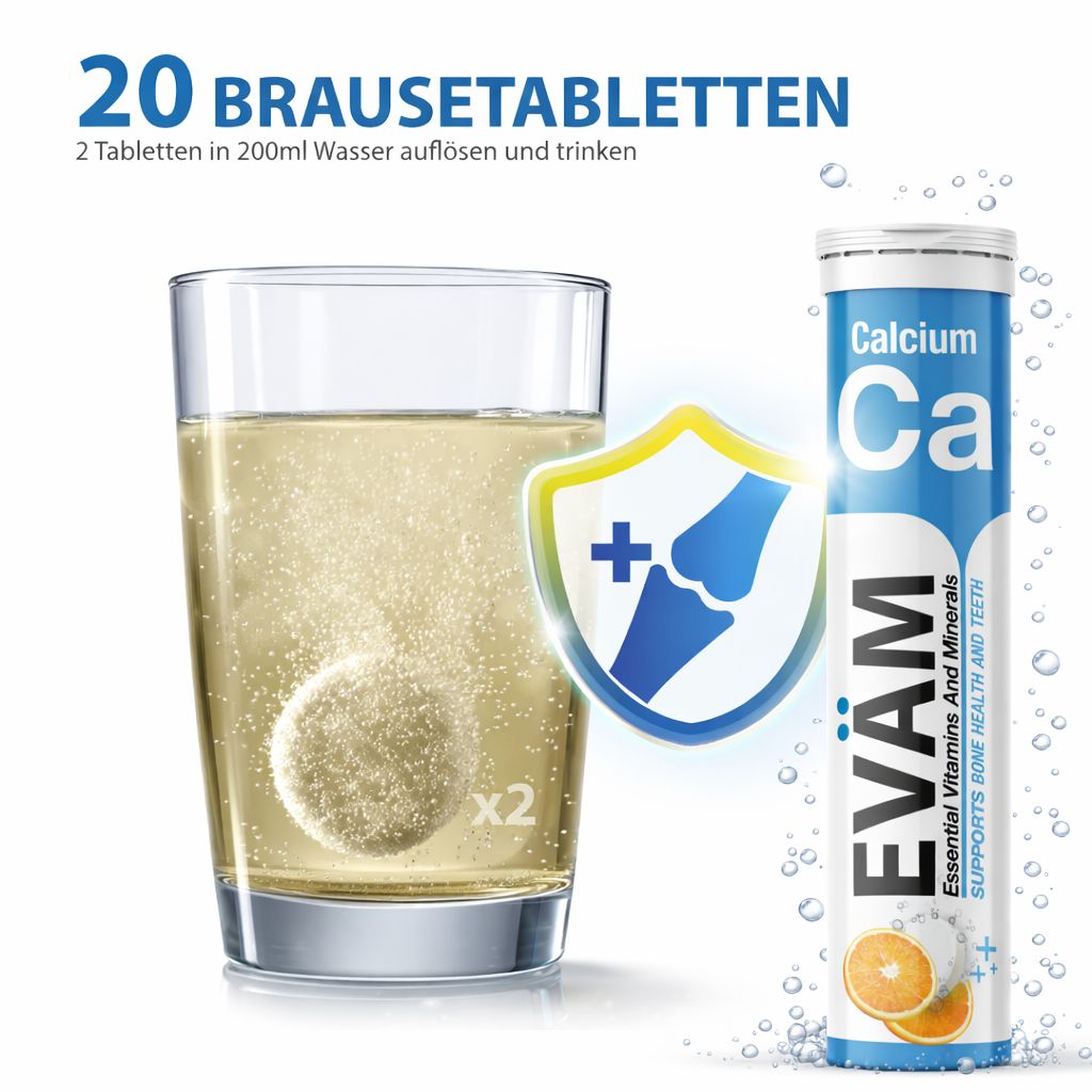 EVÄM Calcium Brausetabletten - 2 Set