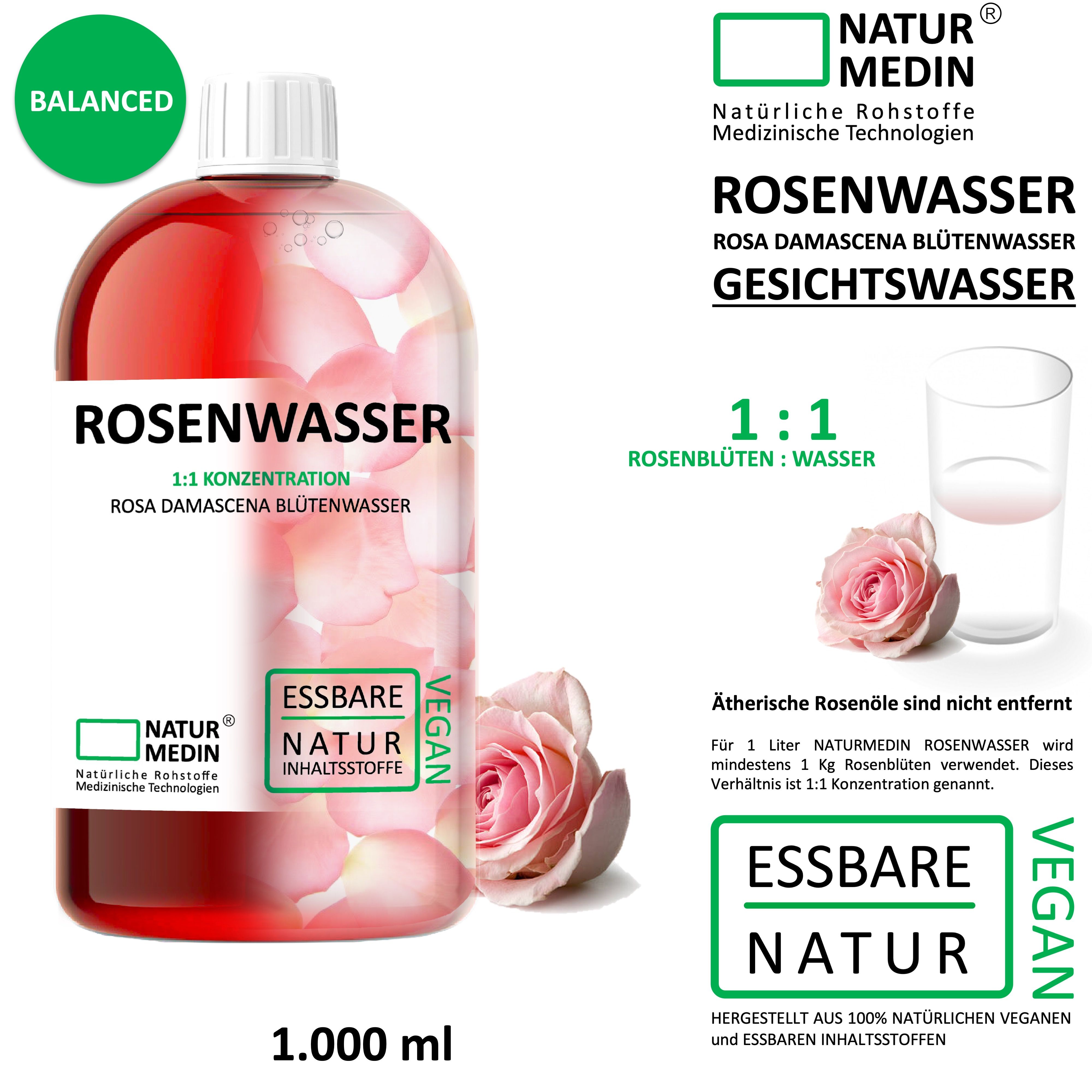 NATURMEDIN Rosenwasser Balanced