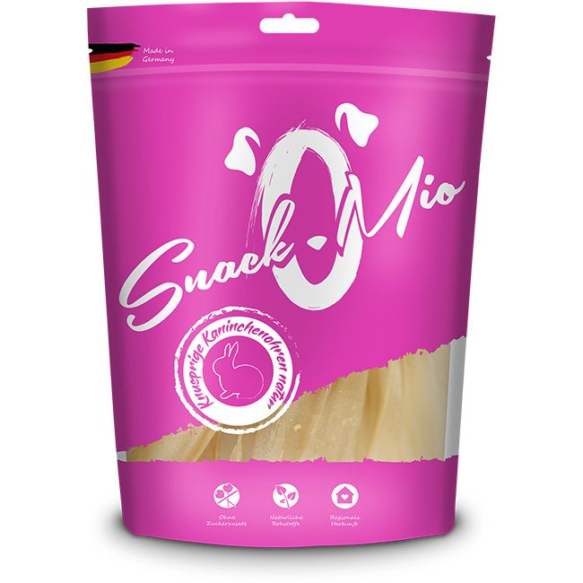 SnackOMio - Knusprige Kaninchenohren natur