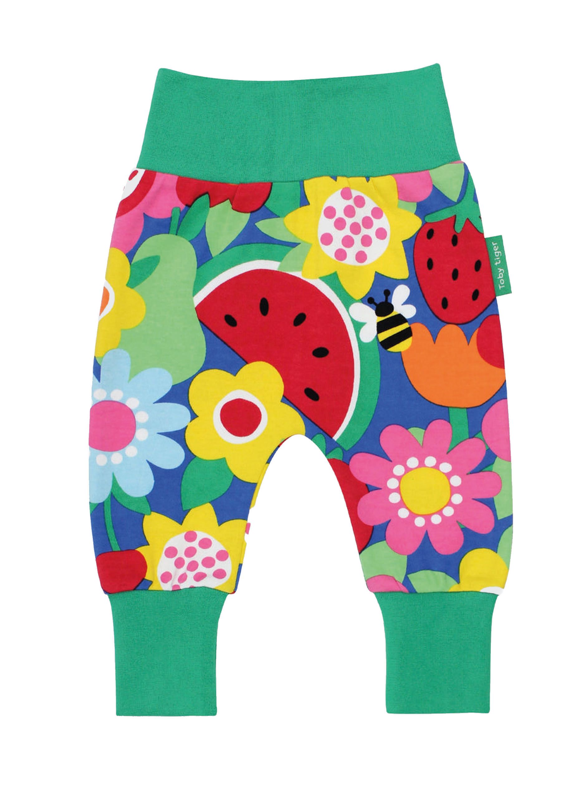 Toby Tiger Babyhose mit Obstblumenprint