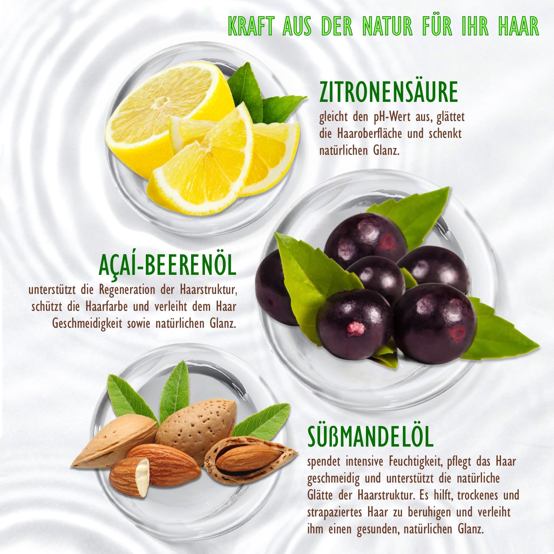 Hello Nature Haarspülung mit Acai Beere für Haarpflege Regeneration