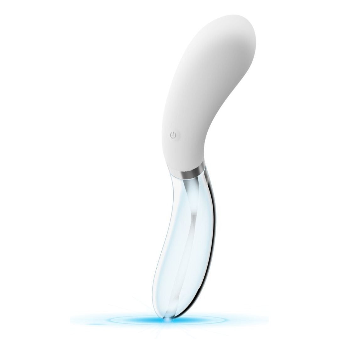 G-Punkt Vibrator 'Curve LED Vibrator“ | Glas Vibrator für Temperaturspiele | Liaison