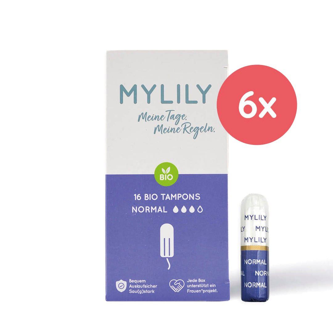 MYLILY Bio-Tampon Normal 6er Vorratspack