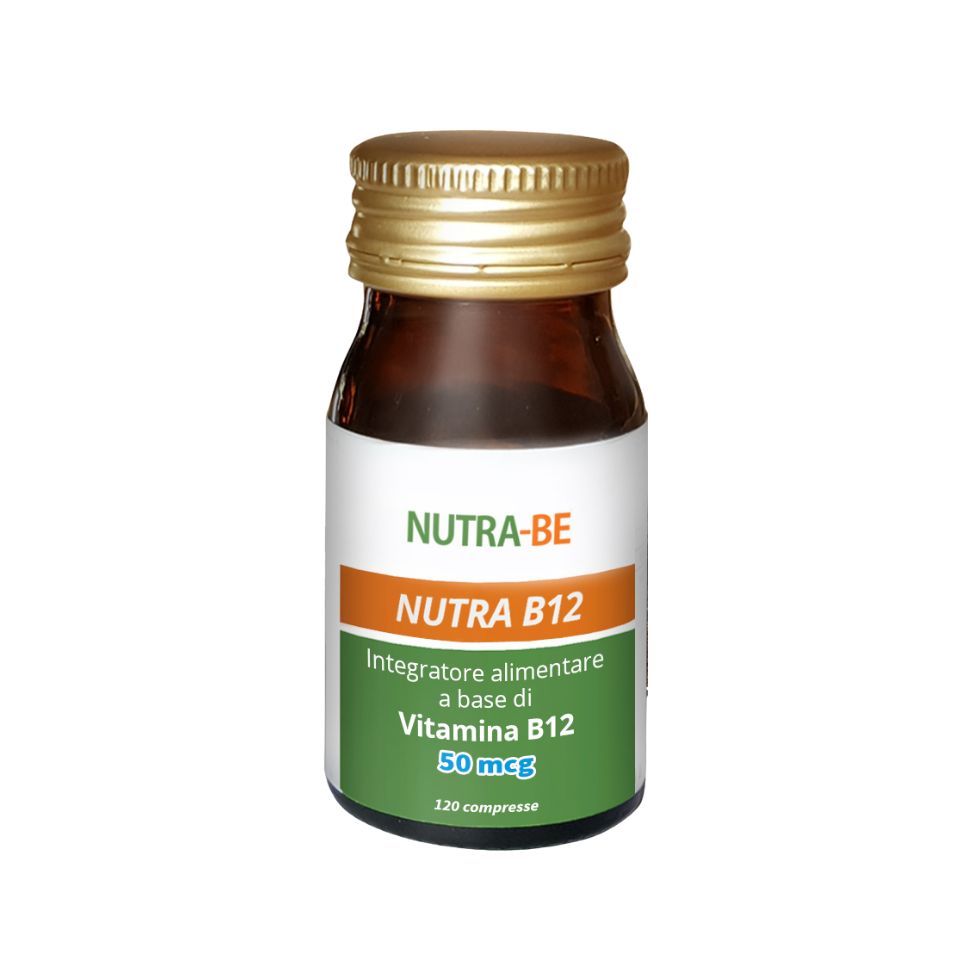 Nutra B12 50 mcg - Vitamina B12 per Ragazzi e adulti– Energia, Concentrazione, Sistema Nervoso