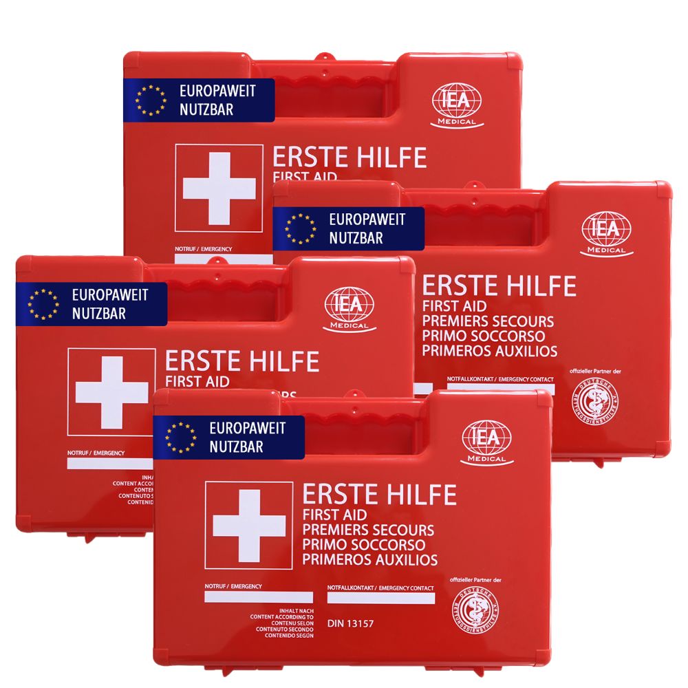 IEA Medical Erste Hilfe Koffer Büro DIN 13157 4 St