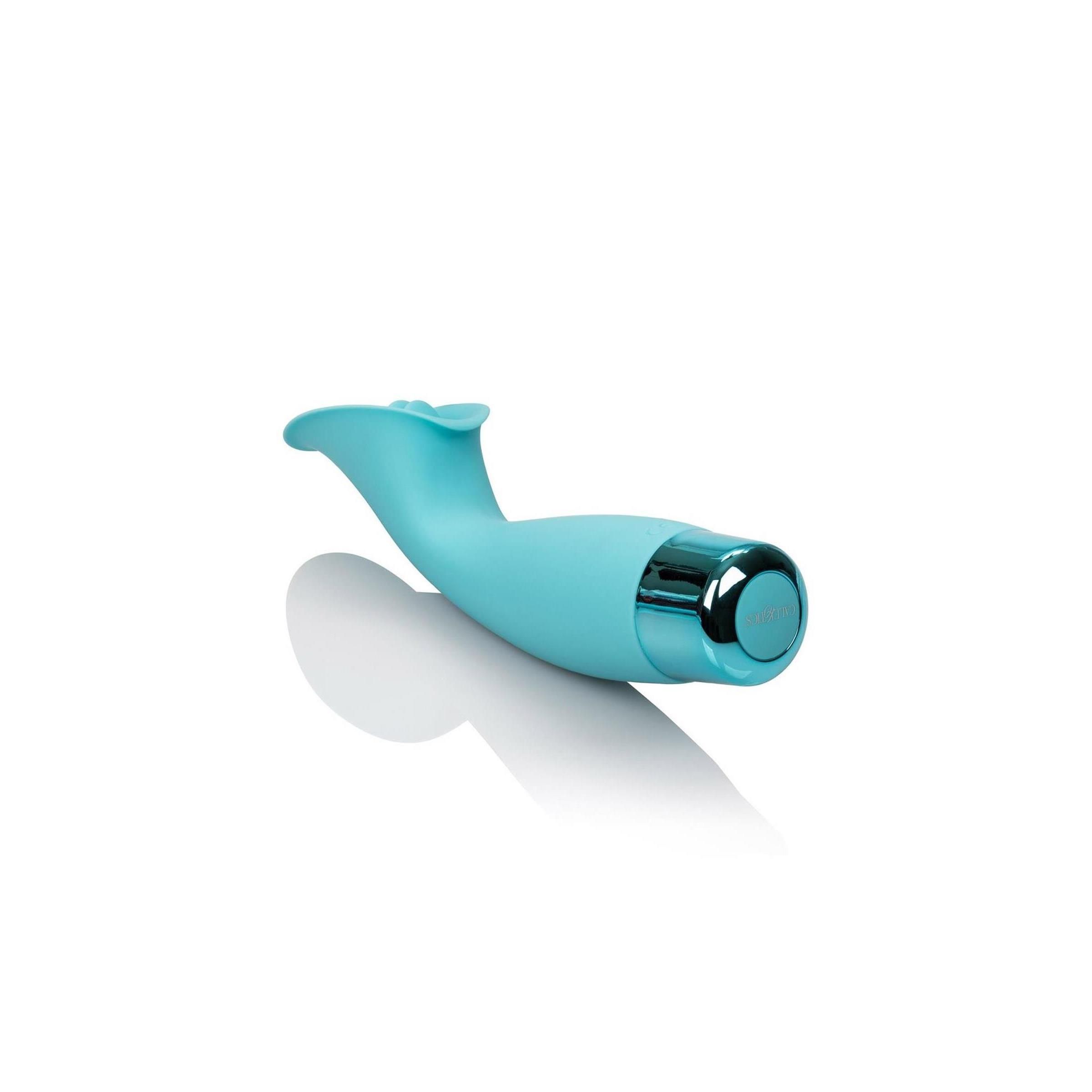 Blauer Climaxer mit gebogener Form. Unterteil mit blauem Akzent. Oberteil mit Metallakzent.