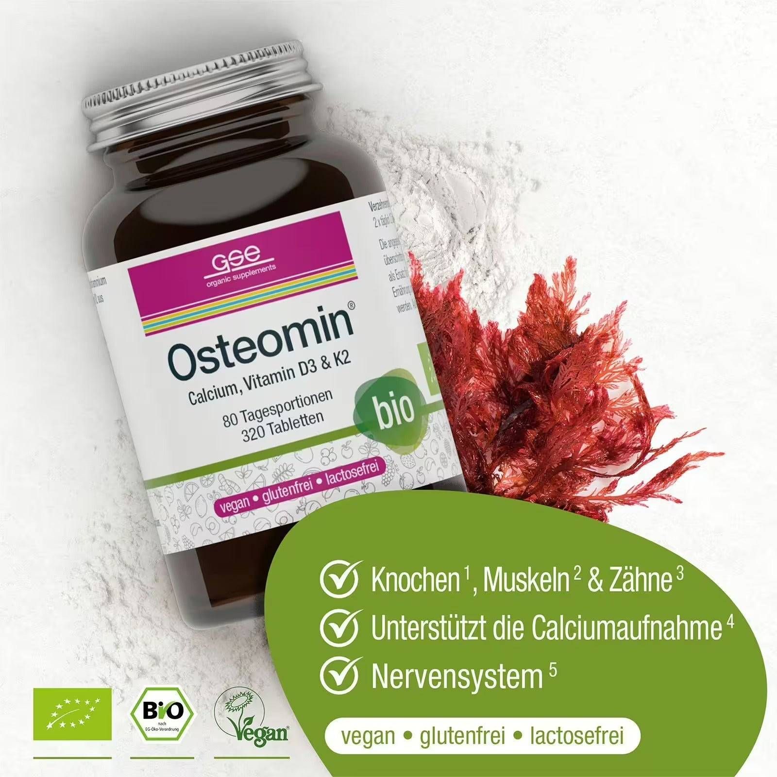 GSE Osteomin Bio Calcium Vitamin D3+K2 Tabletten