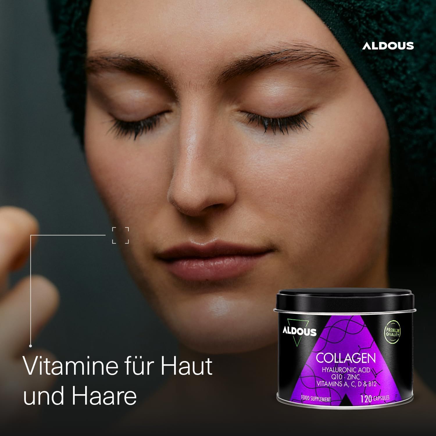 Aldous Kollagen + Hyaluronsäure + Coenzym Q10  Kapsel